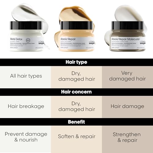 L'Oréal Professionnel Absolut Repair Mask – For Dry Hair, 8.5 Fl Oz