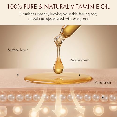 Majestic Pure Vitamin E Oil 100% Pure & Natural Body Oil - 8 Fl Oz