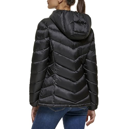 Calvin Klein Women's Outerwear Jacket,Ebony,L
