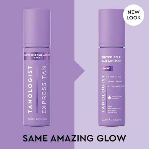Tanologist Dark Self Tan Mousse, Tinted Tanning Mousse, 6.76 Fl Oz