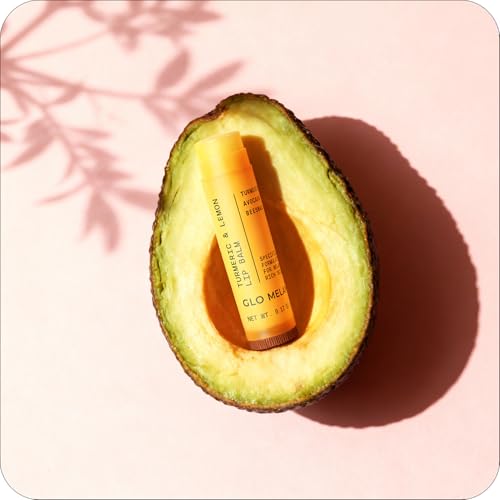 Glo Melanin All Natural Lemon and Turmeric Lip Balm - Natural Lip Balm Illuminate Your Smile, Brighten & Nourish Dark Lips Effortlessly - For Smokers Lips
