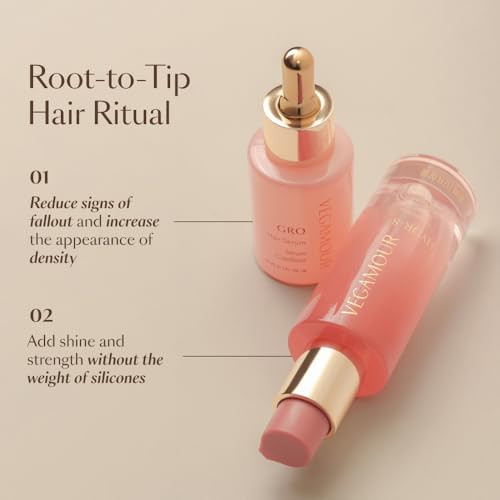 VEGAMOUR HYDR-8 Weightless Repair Oil | Strengthens, Smooths and Adds Shine with Marula Oil and Vitamin C | For All Hair Types | Formulated Without Silicones, Vegan and Cruelty-Free (1.7 Fl Oz)
