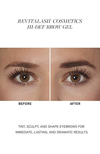 RevitaLash Cosmetics, Hi-Def Brow Gel, Soft Brown, Hypoallergenic & Cruelty-Free