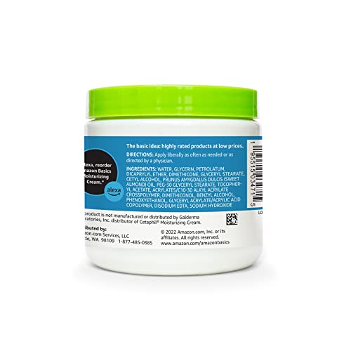 Amazon Basics Ultra Moisturizing Skin Cream for Dry & Sensitive Skin, Dermatologist Tested, Fragrance Free, Not Tested on Animals, Made in USA, 16 Ounce, 4-Pack (Previously Solimo)
