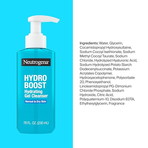 Neutrogena Hydro Boost Hydrating Face Wash & Makeup Remover, 7.8 fl. oz