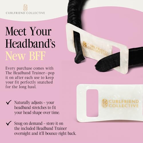 Curlfriend Collective Espresso Comfort Curve Silk Headband for Women