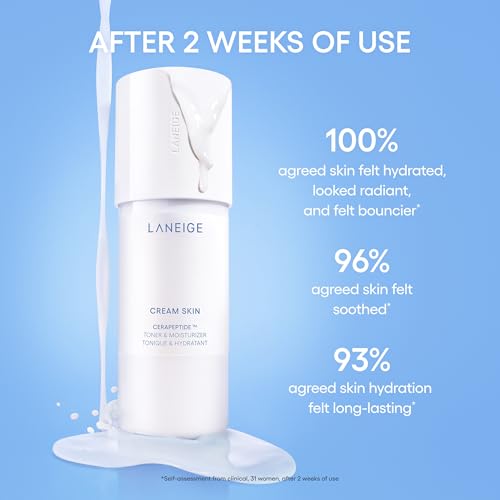 LANEIGE Daily Hydration Essential Set | Gentle Gel Cleanser, Cream Skin Mist, & Water Bank Blue Hyaluronic Cream Moisturizer