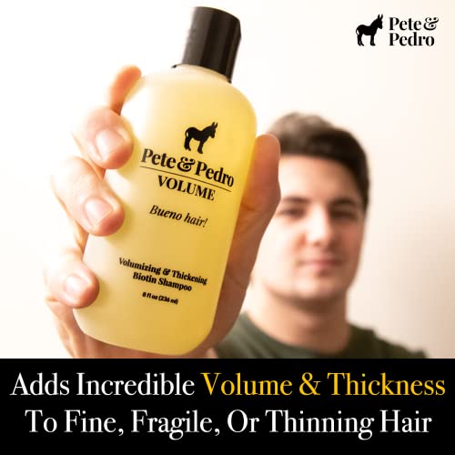 Pete & Pedro Volume Daily Shampoo Biotin, Thickening, Strengthening, 8.5 oz
