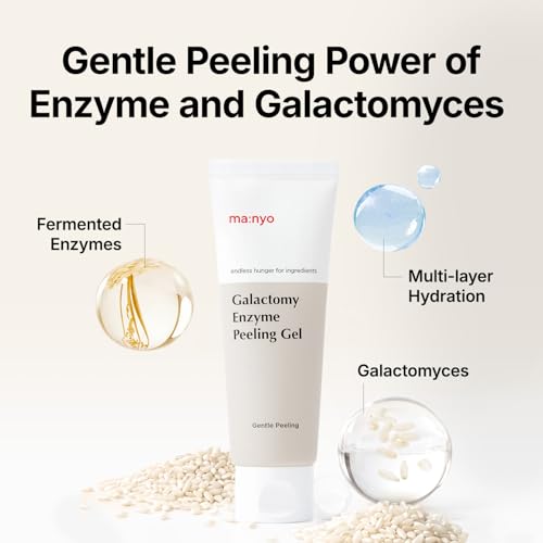 MANYO Galactomy Enzyme Peeling Gel, Gentle Face Exfoliator, 2.5 fl oz