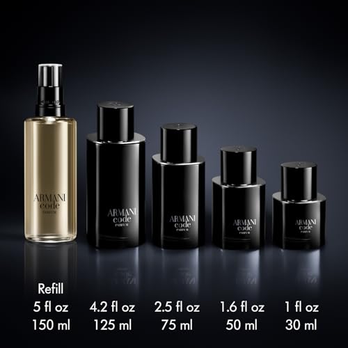 Armani Beauty - Code - Parfum - Cologne for Men - Fresh & Aromatic Men’s Fragrance - Bergamot, Clary Sage, Tonka Bean Notes - 1.0 Fl Oz