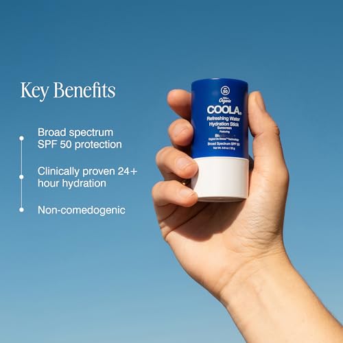 COOLA Refreshing Water SPF 50 Stick, Hydrating Sunscreen, 1 fl oz