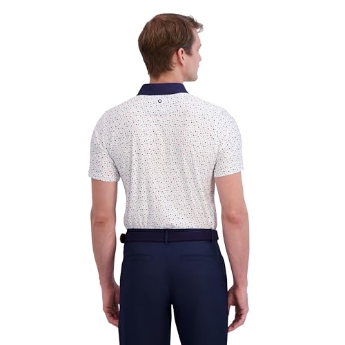Ben Sherman Men's Performance Golf Shirts– Stretch, Extra Soft Fabric, Moisture-Wicking, Odor Resistant, Coral, X-Large