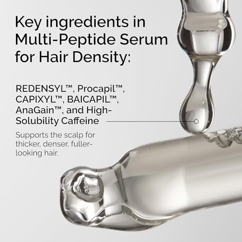 The Ordinary Multi-Peptide Serum for Hair Density, Peptide-Powered Formula for Thicker, Fuller Looking Hair, 2 Fl Oz