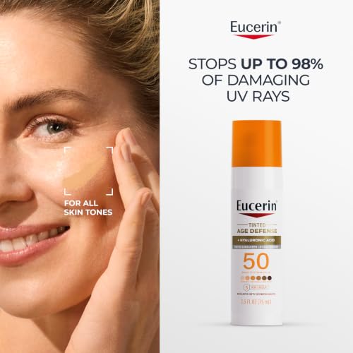 Eucerin Sun Age Defense Tinted Face Lotion SPF 50, 2.5 FL OZ