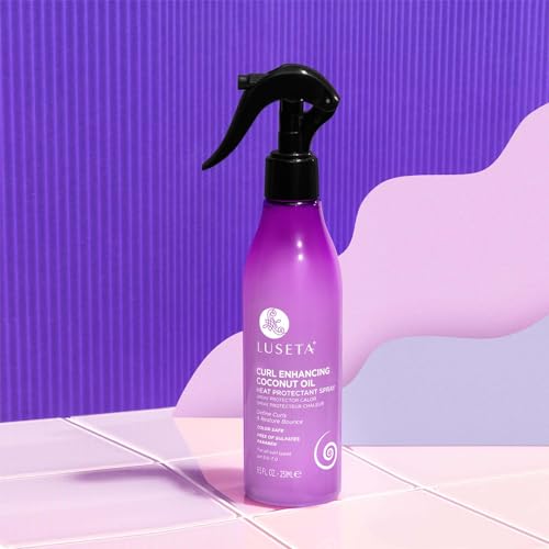 Luseta Curl Heat Protectant Spray for Curly & Wavy Hair, 8.5 oz