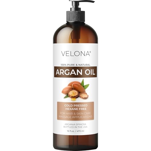 velona Argan Oil - 16 fl oz, Cold Pressed, Unrefined, with Pump