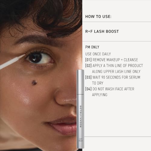 Rodan + Fields R+F Lash Boost Serum | 5 ml | Supports Fuller, Longer-Looking Eyelashes & Brows | Easy Nightly Application