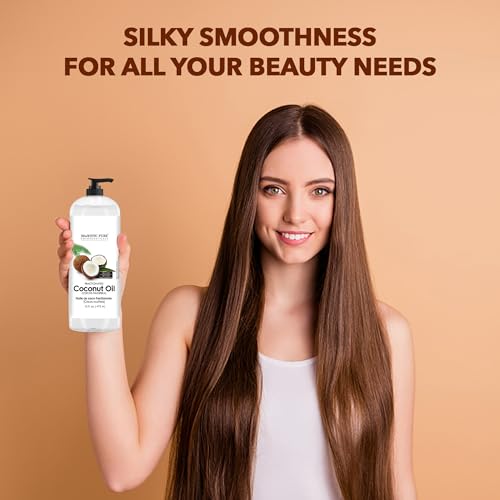 Majestic Pure Fractionated Coconut Oil, 100% Pure Body Oil - 16 Fl Oz