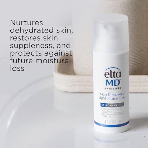 EltaMD Skin Recovery Light Face Moisturizer for Dry Skin, Oil Free, 1.7 oz