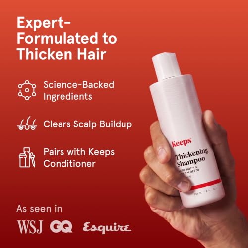 Keeps Thickening Shampoo for Men, 8 Oz