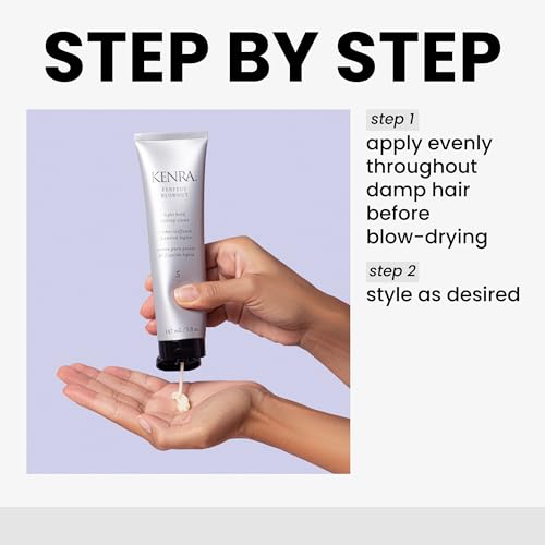 Kenra Professional Perfect Blowout 5 | Light Hold Styling Crème | Provides Thermal Protection | Increases All Over Body & Fullness | Lightweight Formula | All Hair Types | 5 fl. Oz