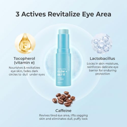 Manoai Cooling Eye Balm with Caffeine,0.32 Ounce (9g)