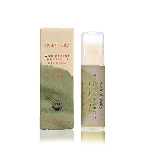 evanhealy Wild Carrot Immortelle Eye Balm | Organic Travel Moisturizer Stick | Hydrating Balm to Brighten Skin Around Eyes, Face, & Body | On the Go Moisturizer