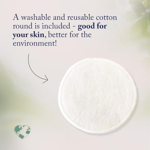 Beauty Without Cruelty Under Eye Gel – Nourishing Botanical Blend with Aloe Vera, Cucumber, Green Tea, Hyaluronic Acid + Cotton Round