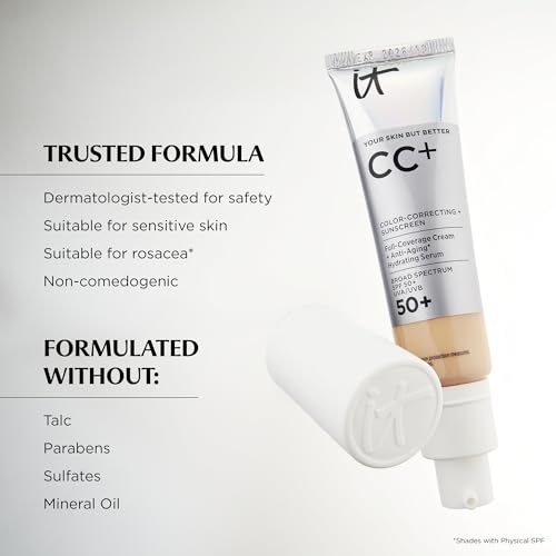 IT Cosmetics CC+ Cream with SPF 50+ - Light Medium (N) - 1.08 fl oz