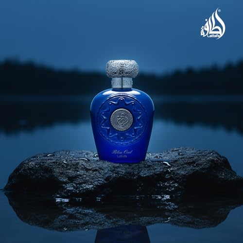 Lattafa Perfumes Blue Oud for Unisex Eau de Parfum Spray, 3.4 Ounce