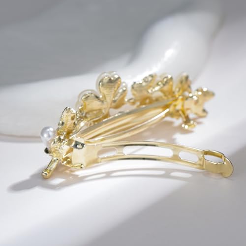 Soumimi Flower Hair Clips for Women Butterfly Flower Hairpins Metal Barrettes, Hair Accessories for Wedding Party Everyday, Gift for Mom Wife Lover