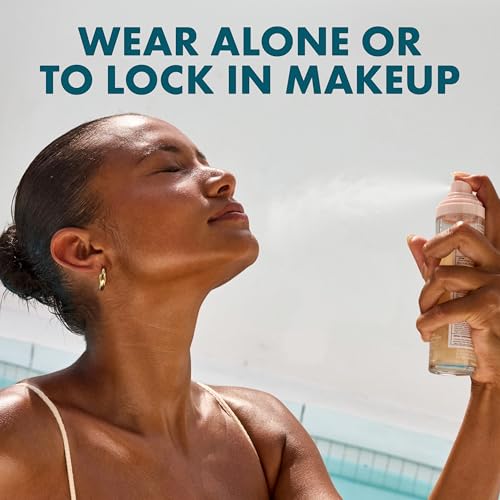Kopari Sunglaze Sheer Setting Mist Sunscreen SPF 50, Weightless, Fast Drying, Ultra-Fine Setting Spray, Made With Hyaluronic Acid, Sets Makeup For A Hydrated, Dewy Finish, 2.53 fl oz