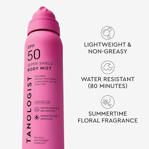 Tanologist SPF 50 Super Shield Body Mist Sunscreen Spray