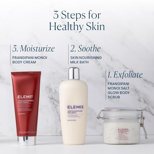 ELEMIS Skin Nourishing Milk Bath 400ml – Softening Body Cleanser for Dry Skin, Gently Moisturizes & Soothes with Milk Protein & Oat Extract