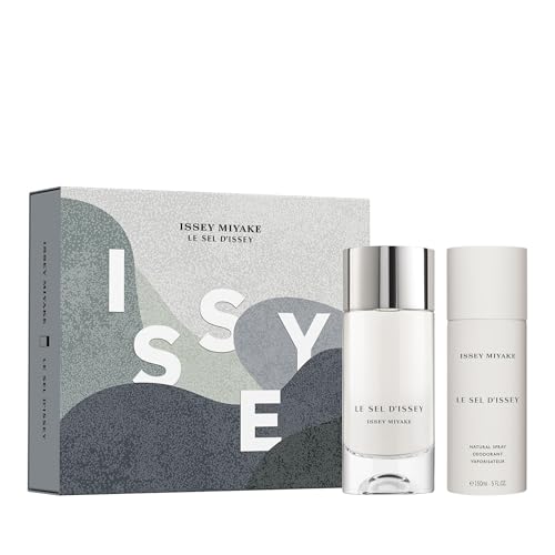 Issey Miyake Le Sel d'Issey Eau de Toilette Holiday Fragrance Set for Men - Includes Eau de Toilette (100 mL) & Deodorant Spray (150 mL)