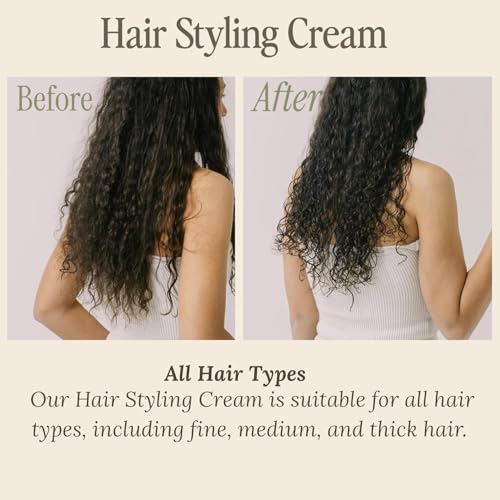 Salée- Styling Cream For Slickbacks & Curls | Slick Back Hair & Define Curly Hair | For Women, Kids, Girls, Smoothing & Anti-Frizz | For Curls, Wavy & Straight Hair 6 oz.