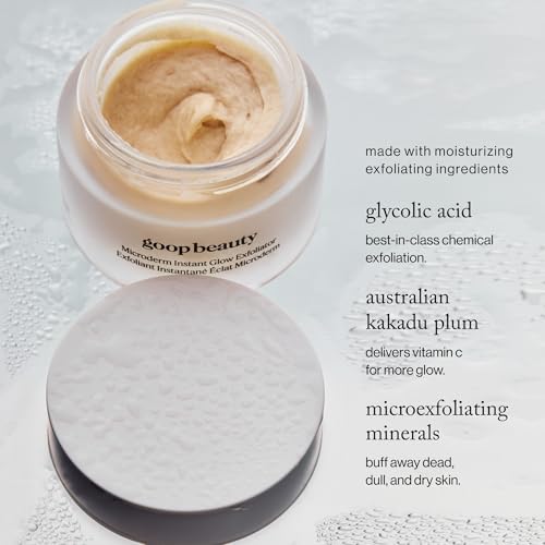 goop Beauty Microderm Exfoliator | Microdermabrasion Scrub to Smooth Textured Skin | 0.5 fl oz