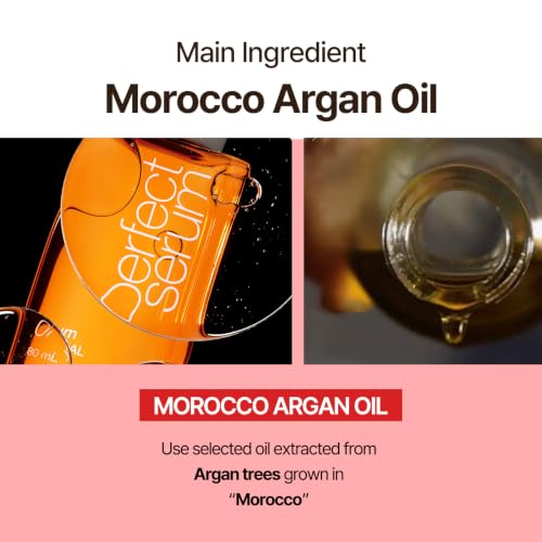 Mise En Scene Perfect Super Rich Serum with Argan Oils - Hair Essence for High Nutrition Intensive Care, Korean Hair Oil, 2.70 fl. Oz