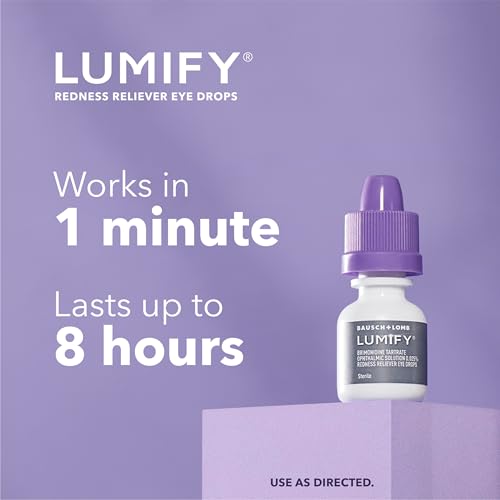Lumify Redness Relief Eye Drops, Whiter & Brighter Looking Eyes, 0.08 oz