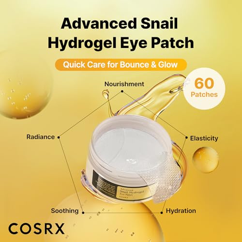 COSRX Advanced Snail Mucin Hydrogel Under Eye Patches for Fine Lines (60)