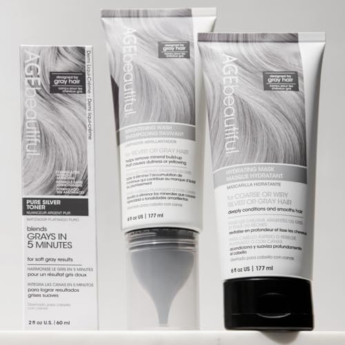 AGE beautiful Deep Conditioning Hair Mask for Coarse, Silver & Gray Hair