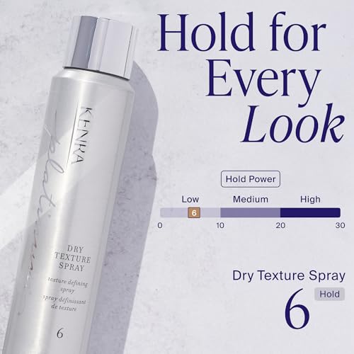 Kenra Platinum Dry Texture Spray 6 | Defining Styler | Increases Fullness | Absorbs Oils & Impurities | Ultra-Lightweight, Non-Drying Formulation | All Hair Types | 5.3 oz