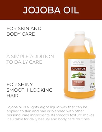 velona Jojoba Oil - 64 fl oz, Cold Pressed, Unrefined