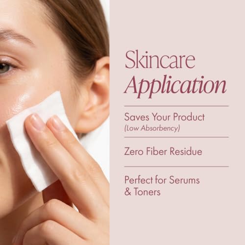 Intrinsics Petite Silken 2x2 Esthetic Wipes (200 Count) | 4-Ply Premium Lint-Free Facial Wipes & Cotton Pads for Face | Low-Absorbency Face Pads for Toner & Makeup Removal