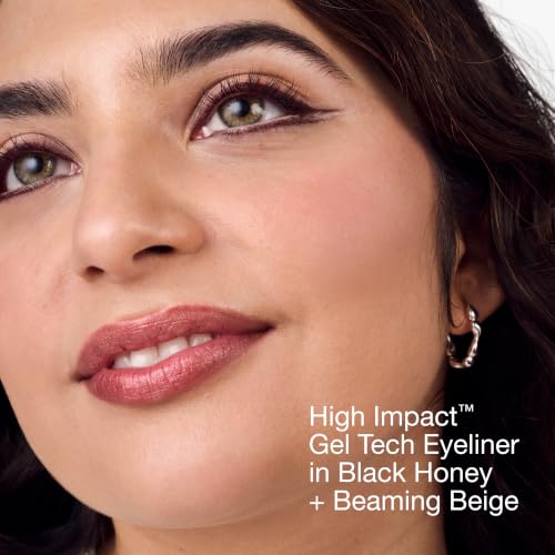 Clinique High Impact Gel Tech Eyeliner Pencil | Waterproof, Smudge Resistant + Safe For Sensitive Eyes, Black Honey
