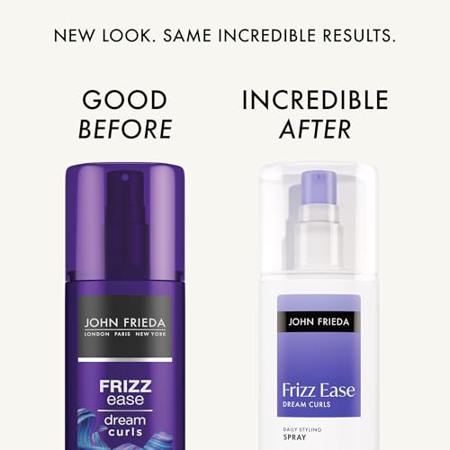 John Frieda Anti Frizz, Frizz Ease Dream Curls Daily Styling Spray for Curly Hair, Magnesium-enriched Formula, 6.7 Oz