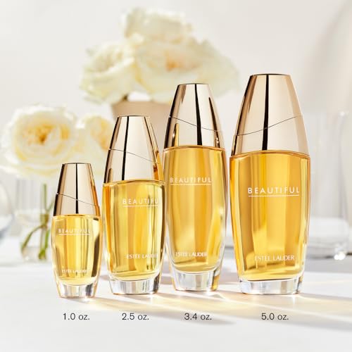 Estée Lauder Beautiful Eau de Parfum Spray with Notes of Rose, Lily, Tuberose & Orange Flower | Floral Perfume for Women | Perfumes for Women, 1.0 Fl Oz