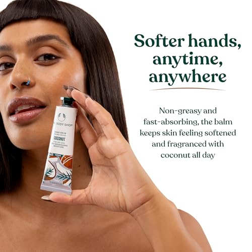The Body Shop Coconut Hand Balm | 96H Nourishing Moisture, 1.0 Oz