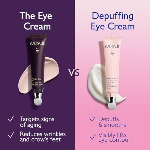 Caudalie Resveratrol-Lift Depuffing Eye Cream with Peptides - 15 mL