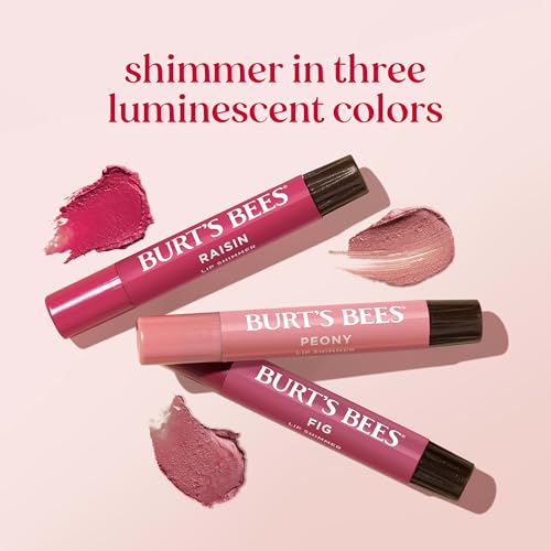 Burt's Bees Lip Shimmer Nude Collection, Tinted Lip Balm, 0.09 oz., 3 Tubes